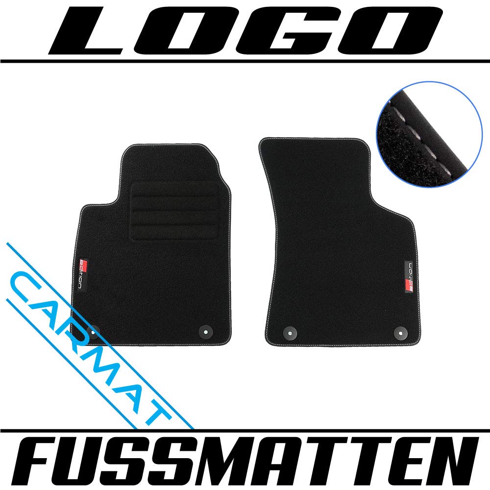 CARMAT Fussmatten mit Logo AU/TTY98/L/B von CARMAT