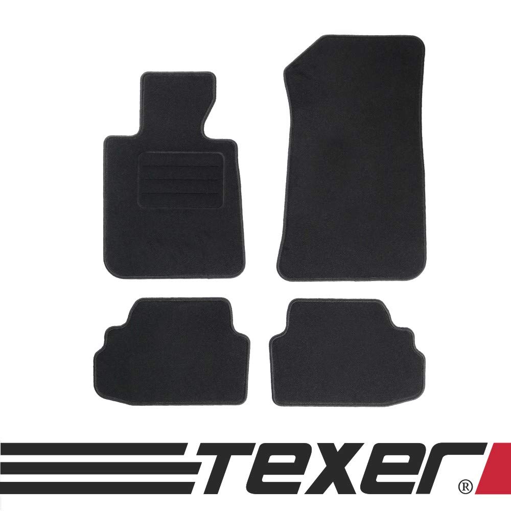 CARMAT TEXER Textil Fußmatten Passend für BMW 1 E81 Bj. 2004-2013 Basic von Car Mat Co