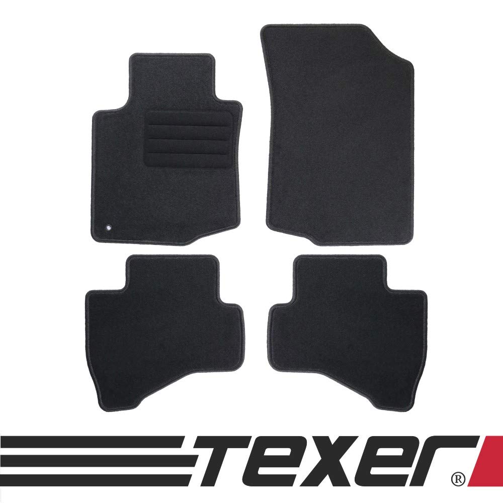 TEXER Textil Fußmatten Passend für Citroen C1 I Bj. 2005-2014 Basic von Car Mat Co