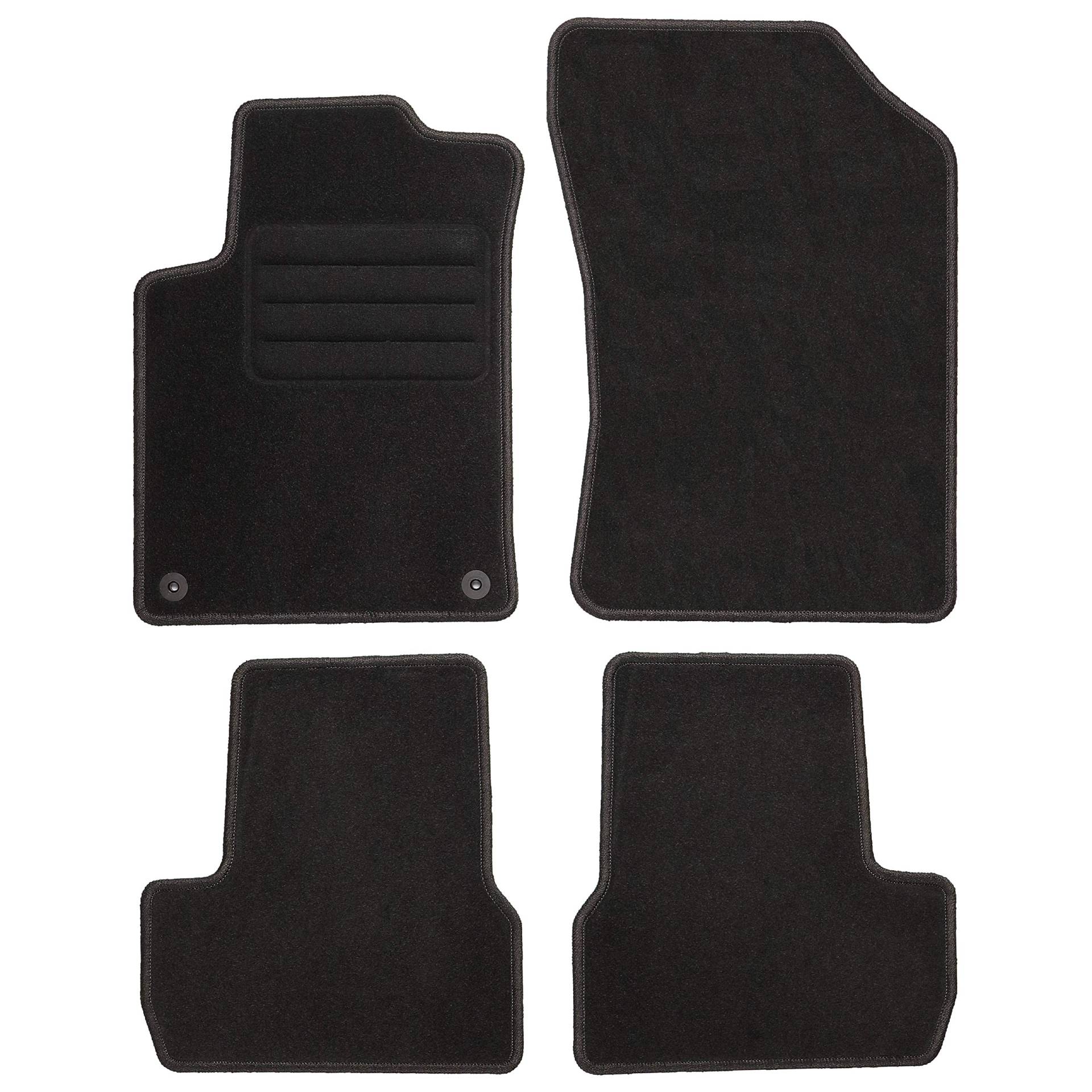 TEXER Textil Fußmatten Passend für Citroen C3 II Bj. 2009-2016 Basic von Car Mat Co