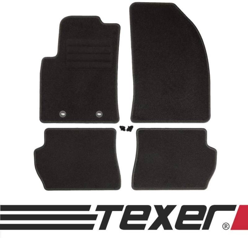 TEXER Textil Fußmatten Passend für Ford Fiesta V Bj. 2004-2008 Basic von CARMAT
