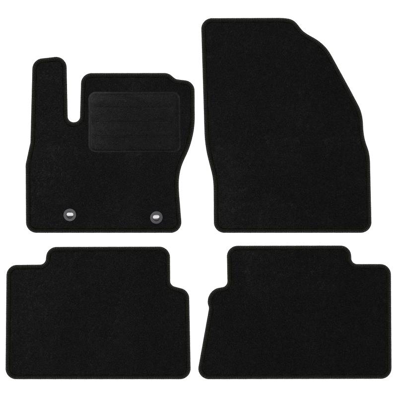 TEXER Textil Fußmatten Passend für Ford Kuga I Bj. 2008-2011 Basic [260] von Car Mat Co