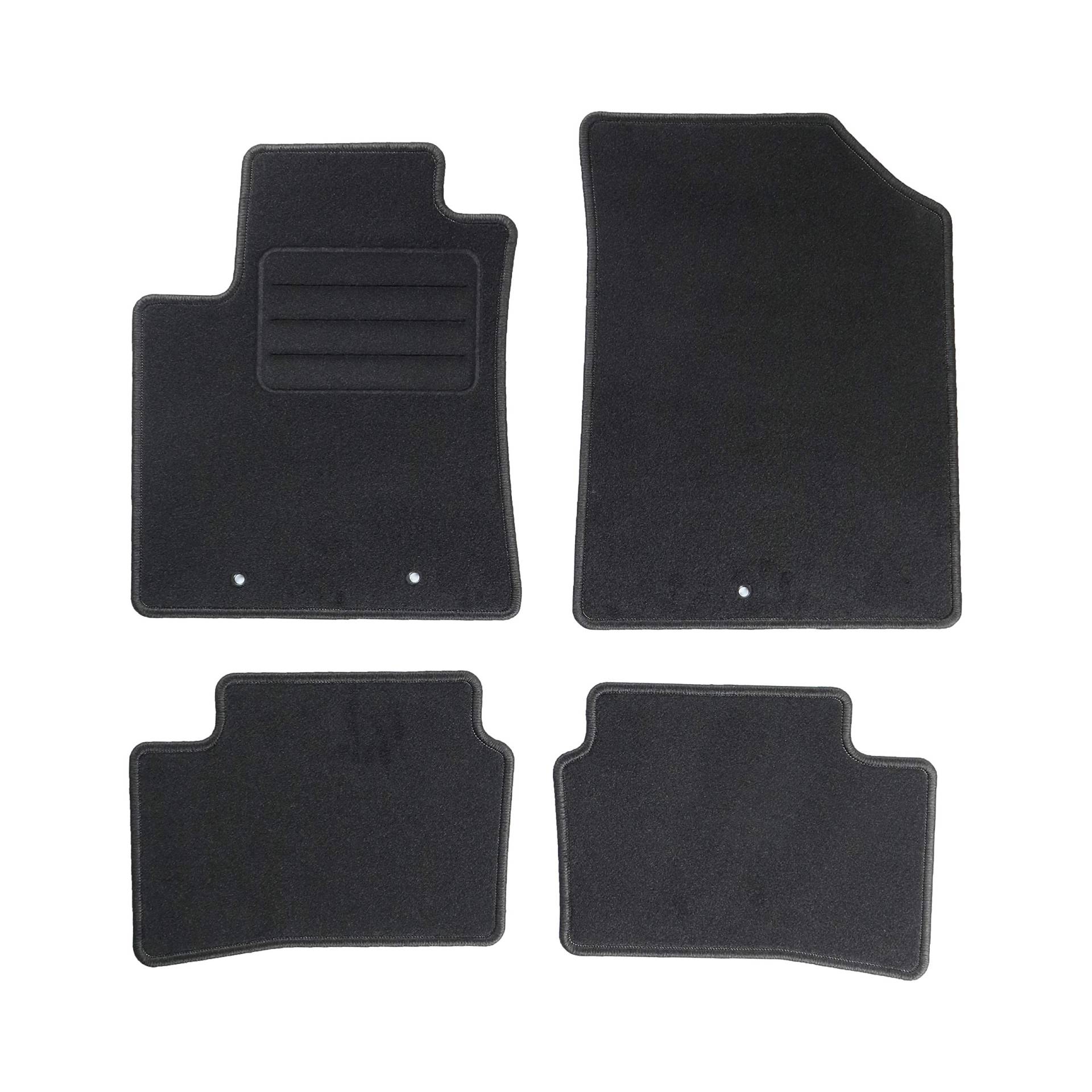 TEXER Textil Fußmatten Passend für Hyundai i10 II Bj. 2013- Basic von Car Mat Co