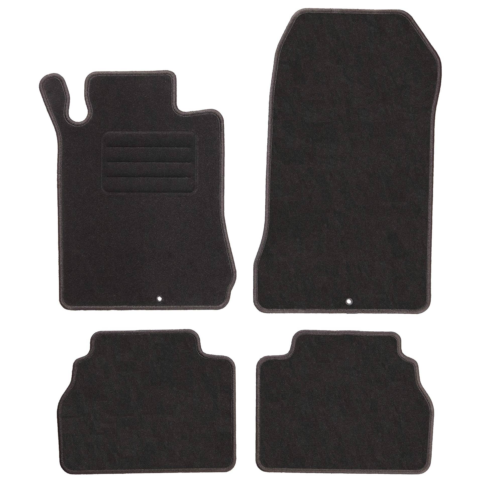 TEXER Textil Fußmatten Passend für Mercedes-Benz E-Klasse W210 Bj. 1995-2003 Basic von Car Mat Co