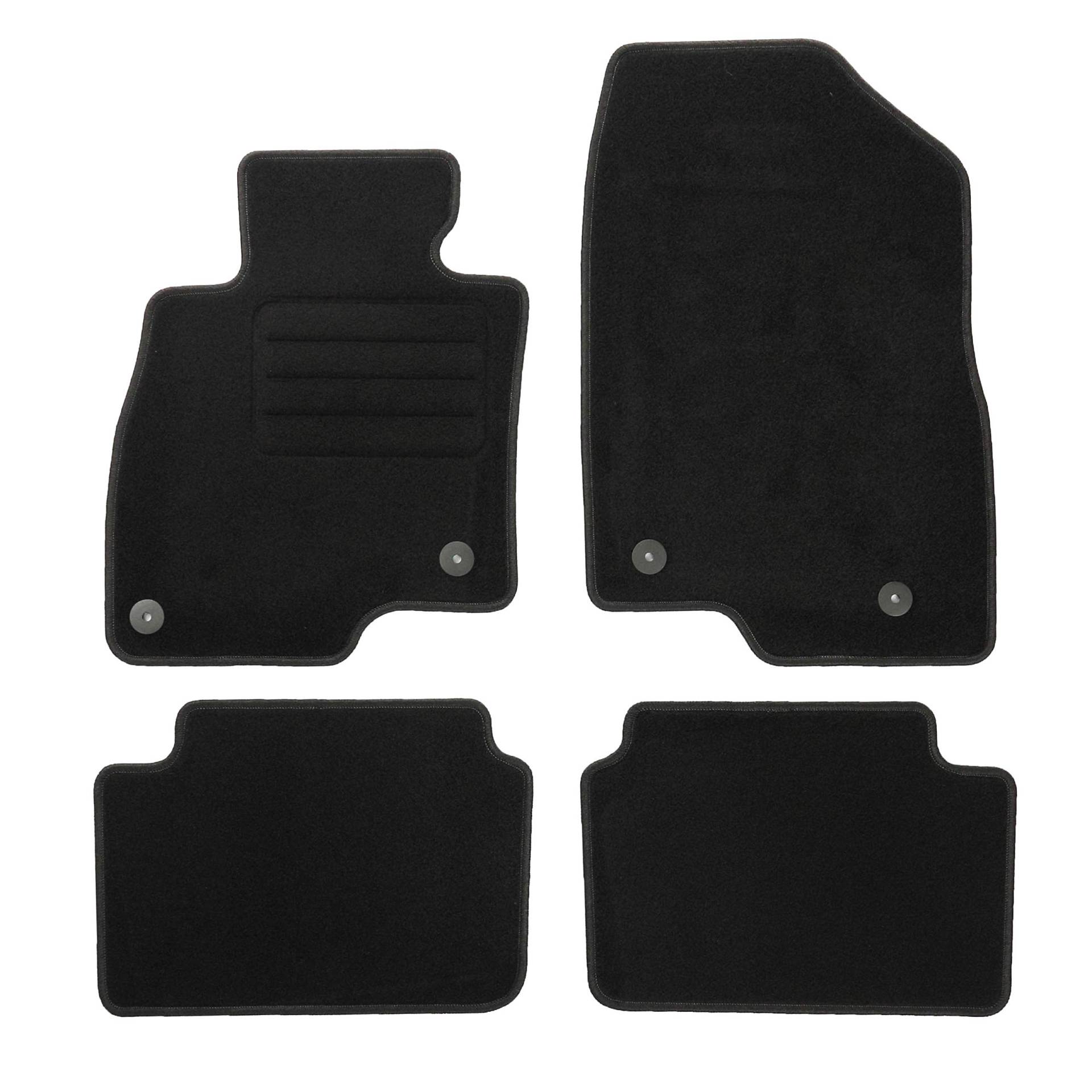 TEXER Textil Fußmatten Passend für Mazda 3 III Bj. 2013- Basic von Car Mat Co