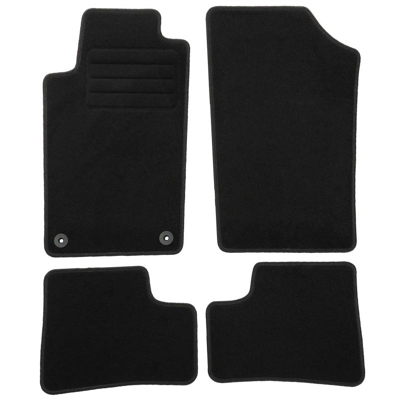 TEXER Textil Fußmatten Passend für Peugeot 206+ Bj. 2009-2012 Basic von CARMAT