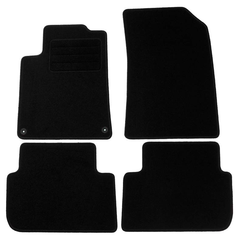 TEXER Textil Fußmatten Passend für Peugeot 407 Bj. 2004-2011 Basic von Car Mat Co