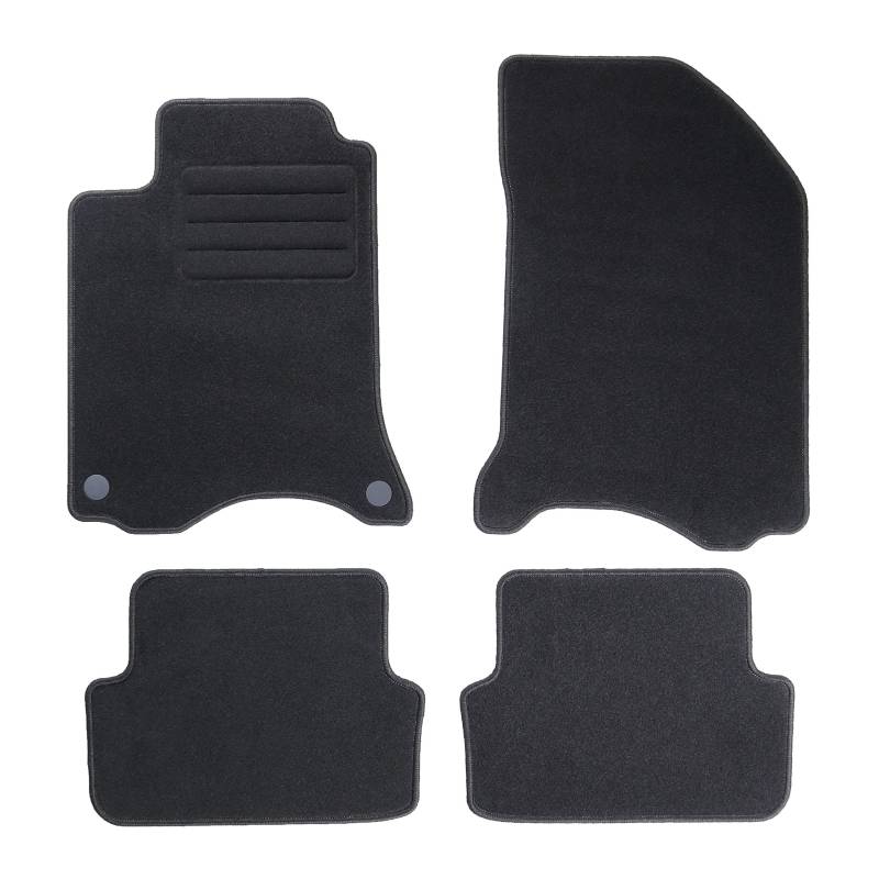 TEXER Textil Fußmatten Passend für Renault Laguna II Bj. 2001-2007 Basic von Car Mat Co