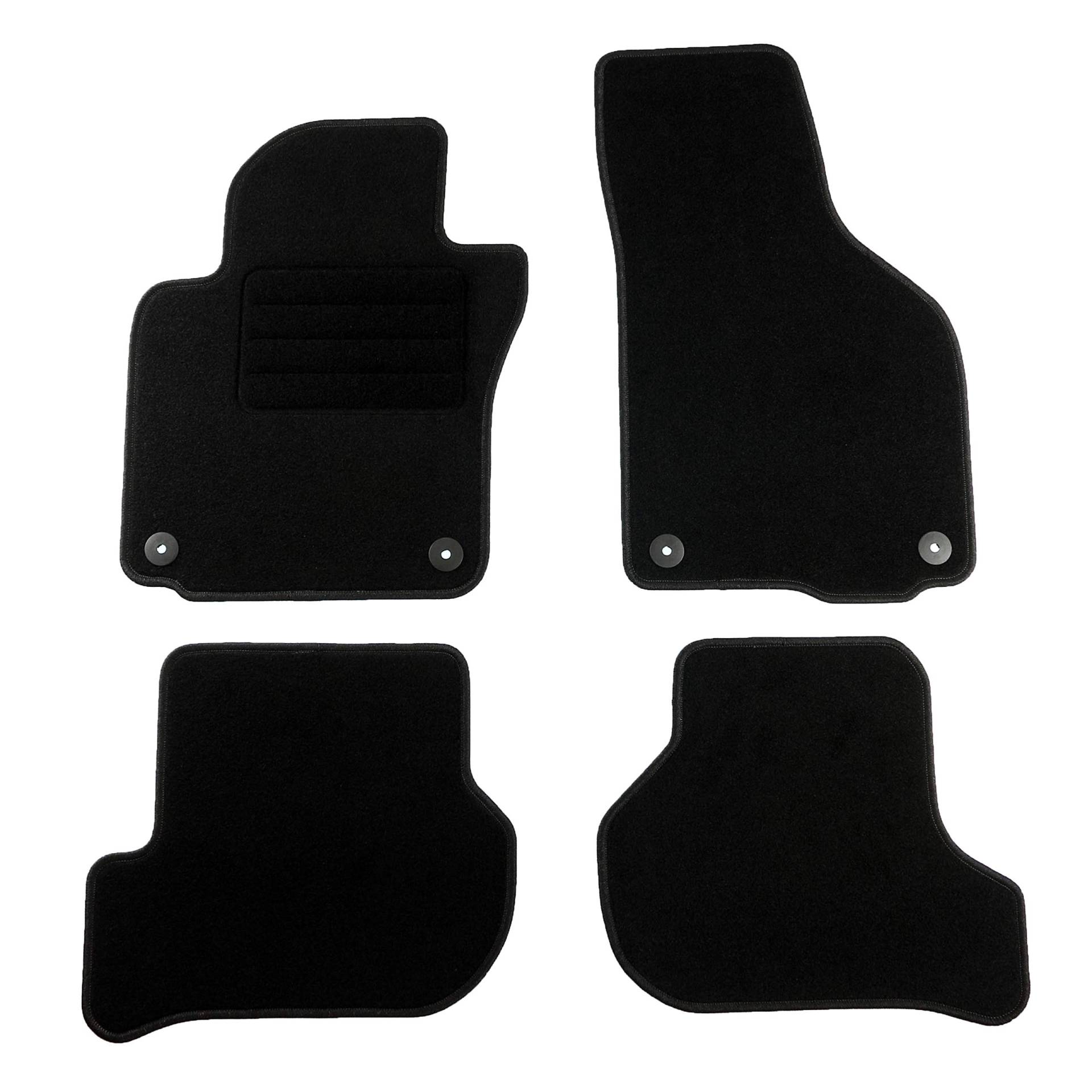 TEXER Textil Fußmatten Passend für Seat Leon II Bj. 2005-2012 Basic von CARMAT