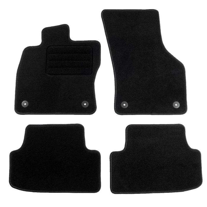 TEXER Textil Fußmatten Passend für Skoda Octavia III Bj. 2012- Basic von CARMAT