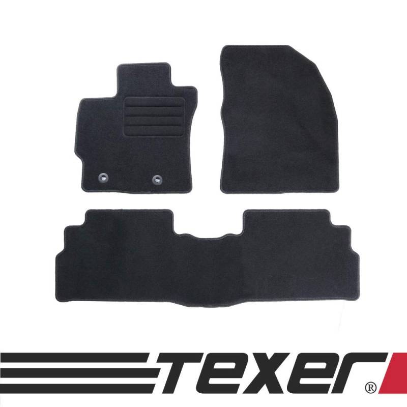 CARMAT TEXER Textil Fußmatten Passend für Toyota Verso Bj. 2013-2018 Basic von CARMAT