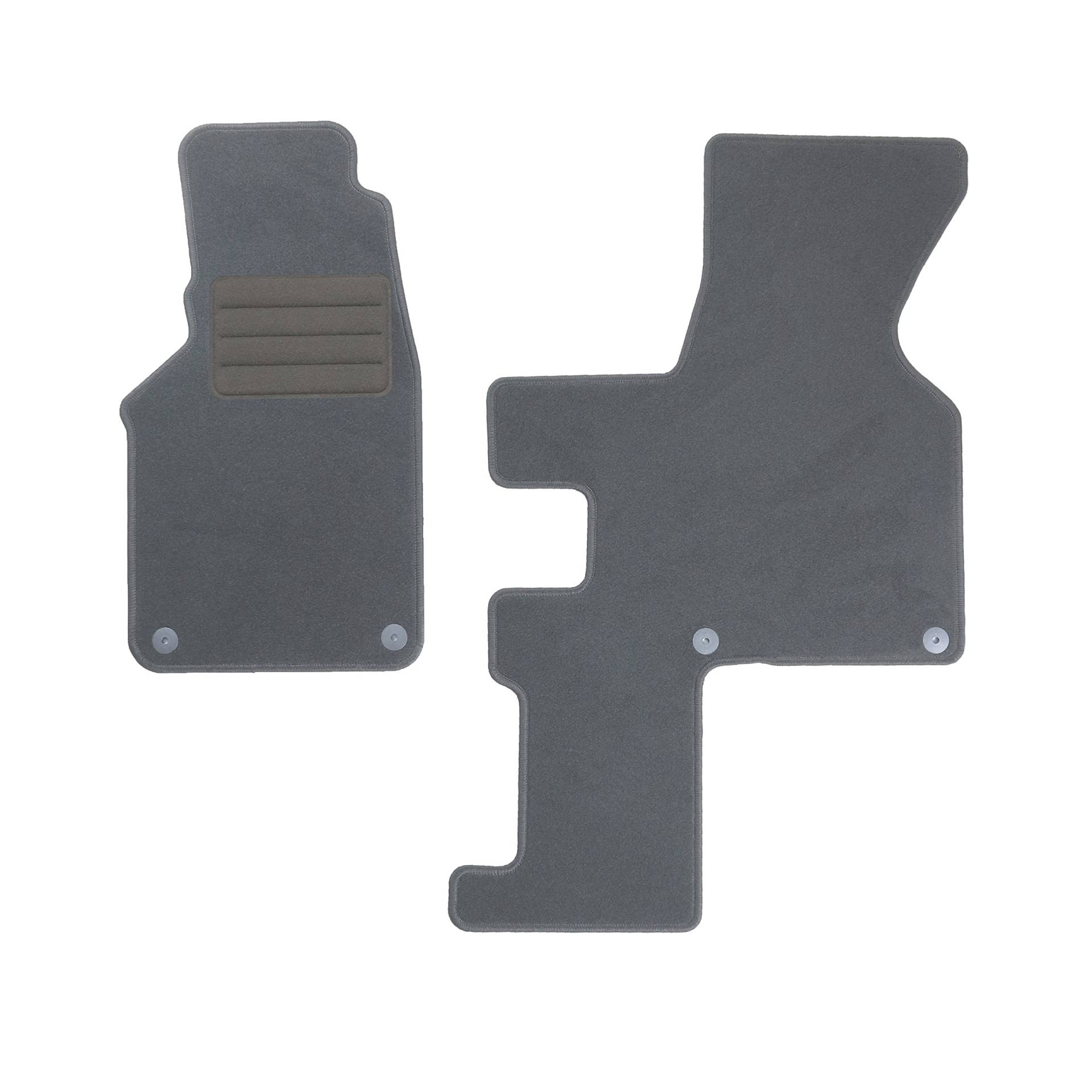 CARMAT Fussmatten für VW Multivan T4/Caravelle (1990-2003), 2-teilig, Nadelfilz, 100% Polypropylen, Grau CARMAT Fussmatten für VW Multivan T4/Caravelle (1990-2003), 2-teilig, Nadelfilz, 100% Polypropylen, Grau von Car Mat Co