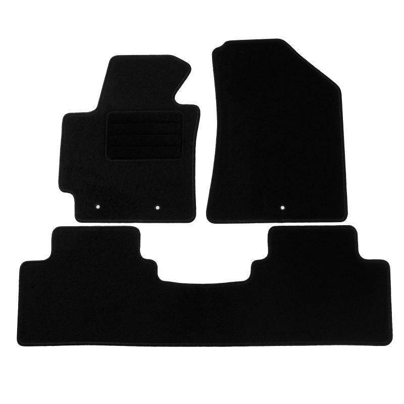 TEXER Textil Fußmatten Passend für Kia Soul II PS Bj. 2013-2018 Basic von Car Mat Co