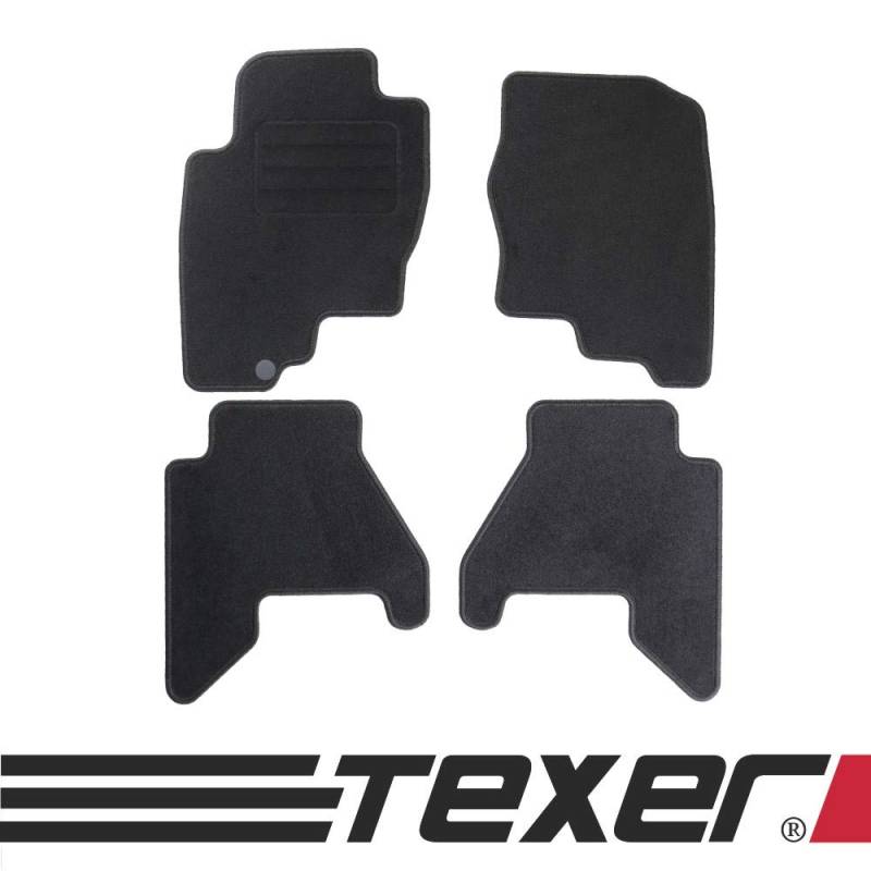 TEXER Textil Fußmatten Passend für Nissan Pathfinder III Bj. 2005-2010 Basic von CARMAT