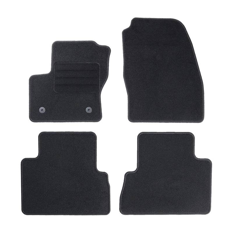 TEXER Textil Fußmatten Passend für Ford C-Max II Bj. 2012-2019 Basic von Car Mat Co