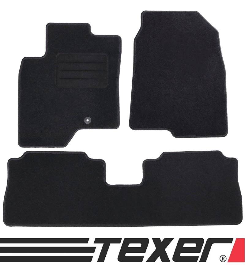 TEXER Textil Fußmatten Passend für Opel Antara Bj. 2006-2017 Basic von Car Mat Co