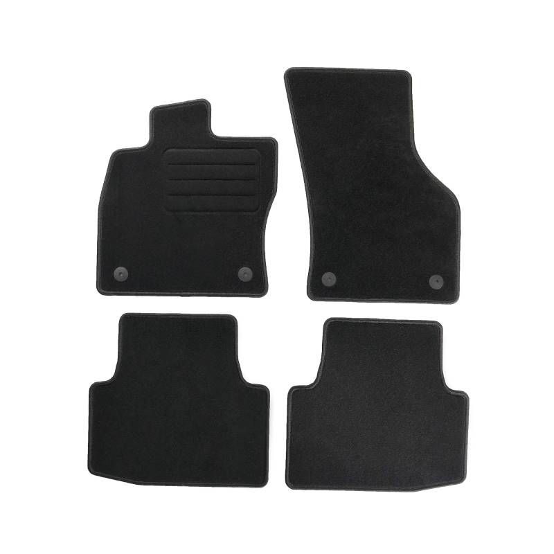 TEXER Textil Fußmatten Passend für VW Passat B8 Bj. 2014- Basic von Car Mat Co