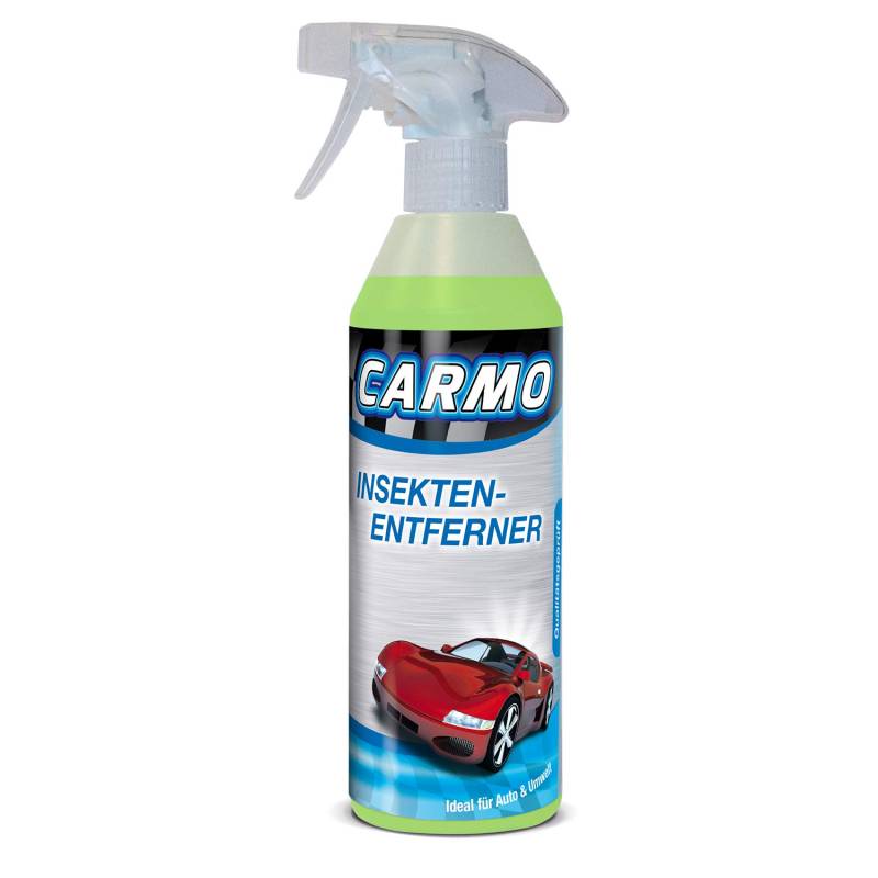 CARMO 1x Insektenentferner | Lackverträglich | Zur Scheibenreinigung und Vorwäsche geeignet| Pre-Wasch | Spezialreiniger | 500ml von CARMO