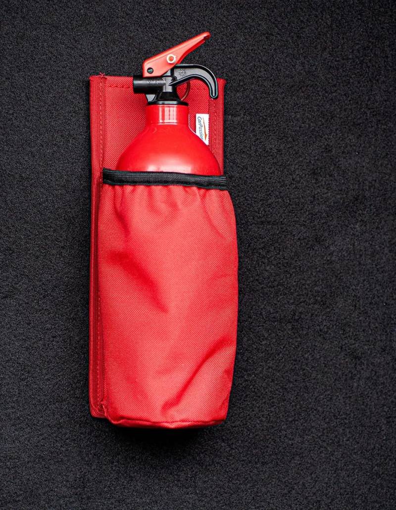CARPASSION 40201 Feuerlöscher-Halterung Feuerlöscher Halter 20mm 270mm 140mm 70g von CARPASSION