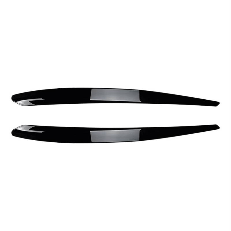 CARRERAS Fit for Skoda Superb B8 2015-2019 Glanz Schwarz ABS Auto Front Scheinwerfer Augenbraue Augenlider Trim Lampe Abdeckung Aufkleber körper Kits Tuning Scheinwerfer-Augenbrauen (Size : Gloss Bla von CARRERAS