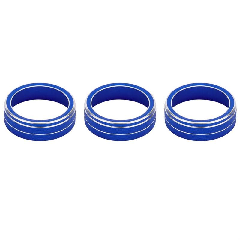 CARRERAS Fit for Skoda Superb KODIAQ Octavia A7 Auto Klimaanlage Schalter Knopf Trim Abdeckung Ring Innen Zubehör Klimaanlagenknopf (Color : Modle A, Size : Blue) von CARRERAS