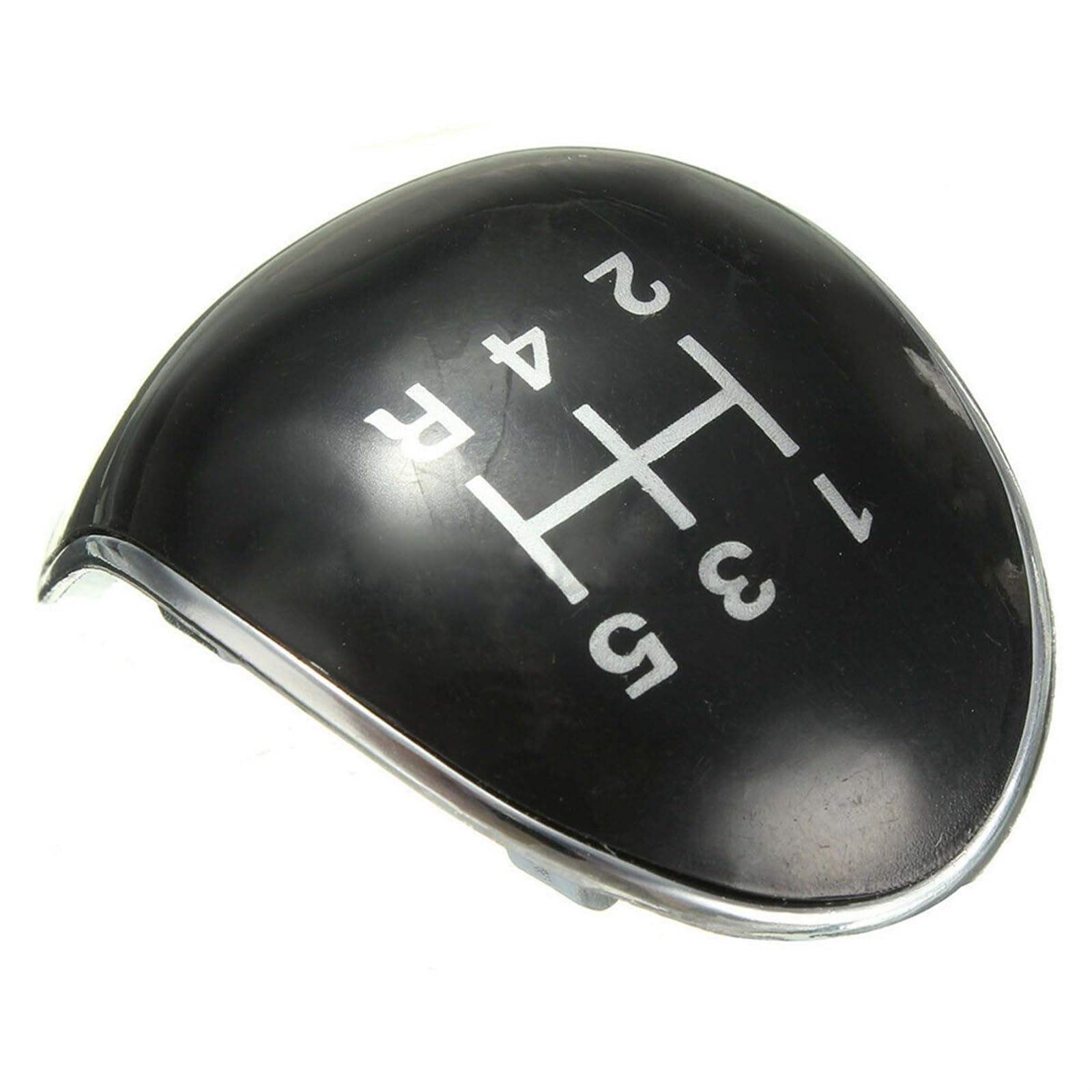 CARRERAS For Ford Focus ST 2012-2015 for Ford Fiesta 2013-vorwärts Auto Schaltknauf Kappe Top Abdeckung Emblem abzeichen Ersatz 5-Gang Schaltknauf (Size : Black) von CARRERAS