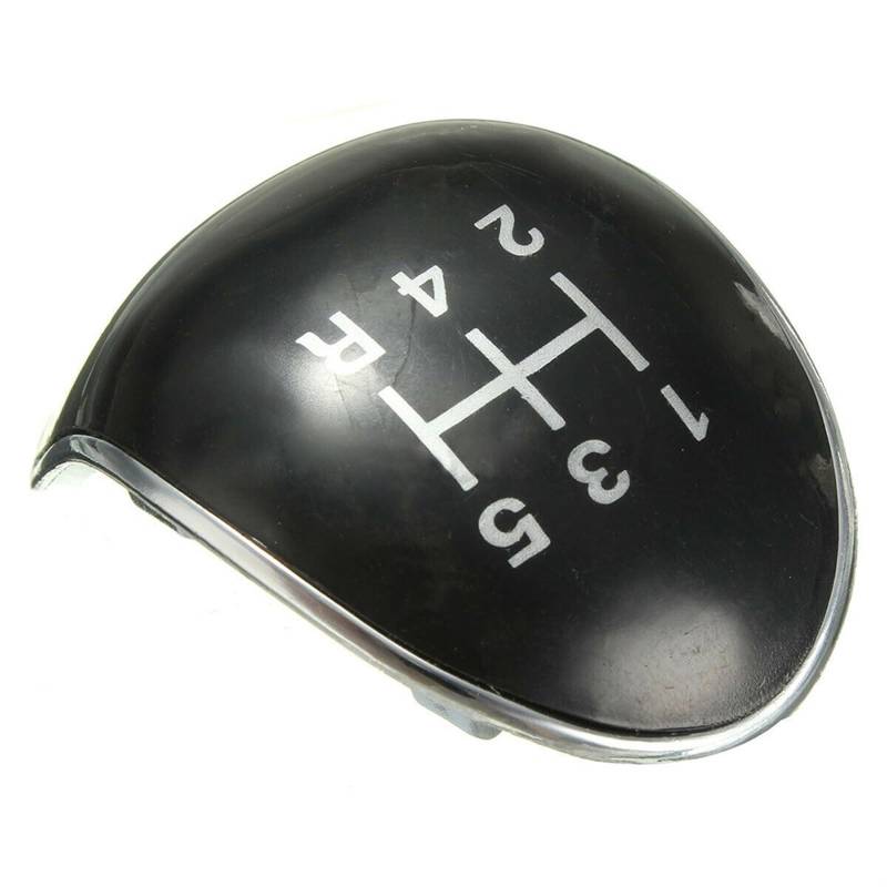 CARRERAS For Ford Focus ST 2012-2015 for Ford Fiesta 2013-vorwärts Auto Schaltknauf Kappe Top Abdeckung Emblem abzeichen Ersatz 5-Gang Schaltknauf (Size : Black) von CARRERAS