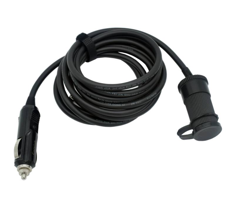 Carviya High Power 12V-24V Universal Auto Zigarettenanzünder Steckdose Power Verlängerungskabel (RVV 2 x 17AWG reine Kupferdrähte) mit 15A Sicherung für GP, Luftpumpe, etc.Auto Ausrüstung (3ft) von CARVIYA