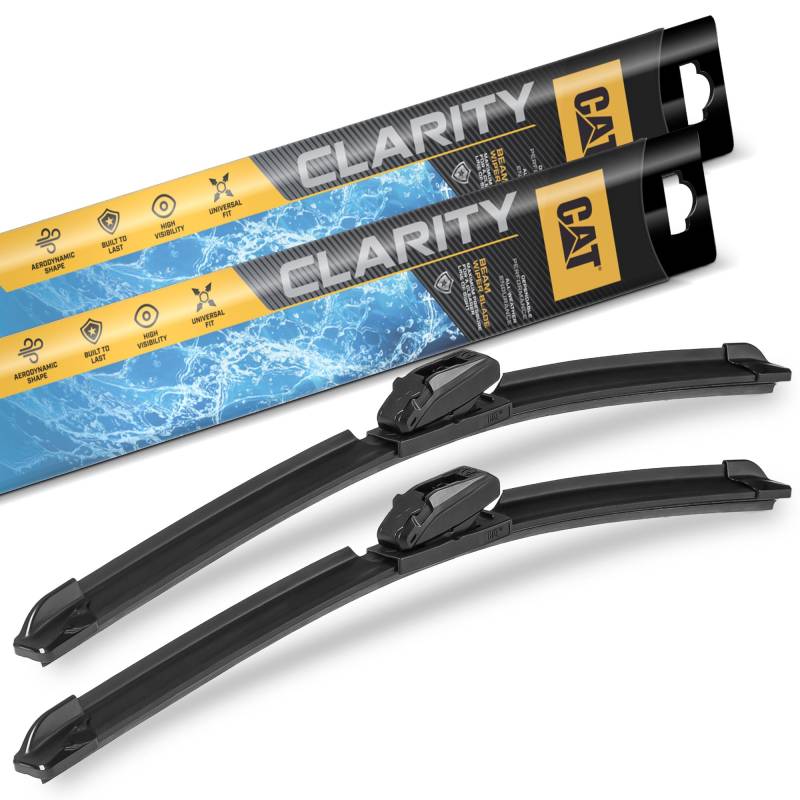 CAT C2.0 Wischerblätter (2er-Pack), Front- oder Heckwischerblätter für Autos, SUVs, LKWs, direkter OEM-Ersatz, strapazierfähig, streifenfrei, für alle Jahreszeiten, leise, kristallklar, einfache von CAT