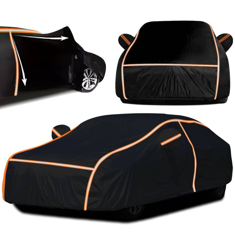 Wasserdicht Autoabdeckung für M3 Coupe/Convertible E46(2000-06), Staubdicht Atmungsaktiv Winddicht Schneedicht UV-Beständig Autoabdeckung Mit Nachtreflexionsstreifen von CATRP-Flower Stand