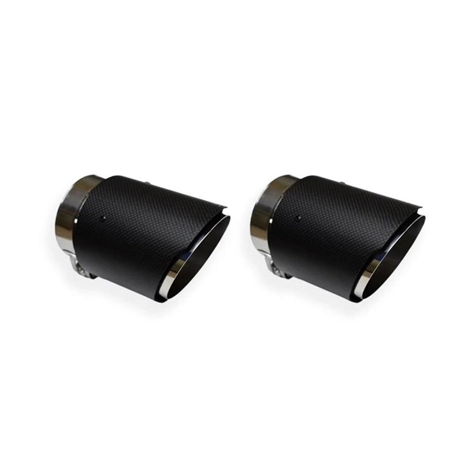 Abgasrohrleitungen 1/2 Stück Auto-Auspuffendrohr Aus Karbonfaser + Edelstahl Für Jaguar XEL XFL XE 2015 2016-2023 Autoschalldämpfer(2Pcs) von CAVINBDZ