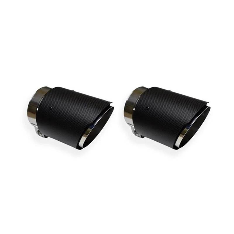 Abgasrohrleitungen 1/2 Stück Auto-Auspuffendrohr Aus Karbonfaser + Edelstahl Für Jaguar XEL XFL XE 2015 2016-2023 Autoschalldämpfer(2Pcs) von CAVINBDZ