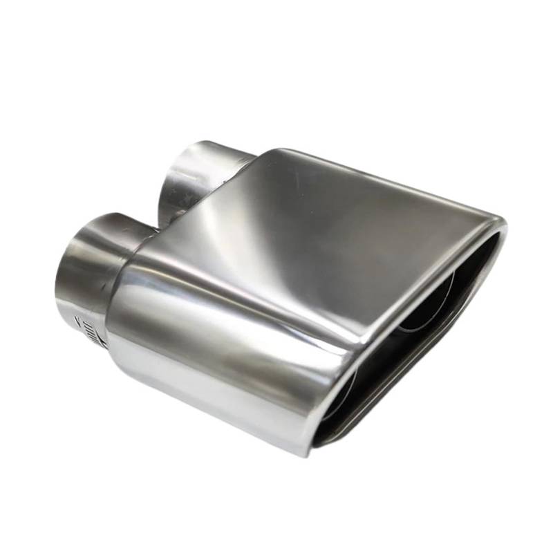 Abgasrohrleitungen 1 Stück Doppel-Innenauspuffblende Quadratische Auspuffblende Aus Edelstahl 304 Für Universal-Auto-60-mm-Düse Autoschalldämpfer von CAVINBDZ