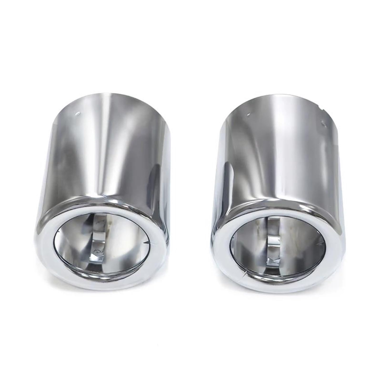 Abgasrohrleitungen 2 Stück/Los Auspuffblende Zierblende Auspuffblende Ersatzendrohr Auspuffblende Schalldämpferblende Für B&MW X1 F49 F48 2019+ Autoschalldämpfer(Silber) von CAVINBDZ