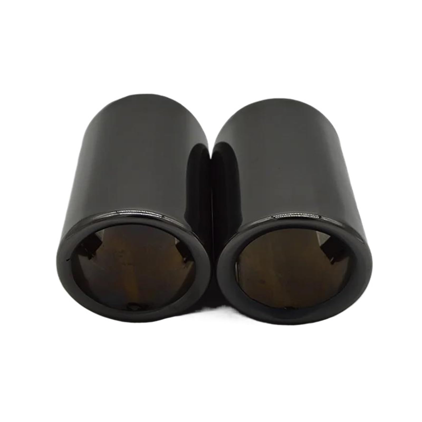 Abgasrohrleitungen 2 Stück Auto-Auspuffendrohr-Abdeckung Für VW Für Polo Für Bora Für Golf 6 7 Mk6 Mk7 Für Jetta Für S&cirocco 1.4T Autoschalldämpfer(Black) von CAVINBDZ