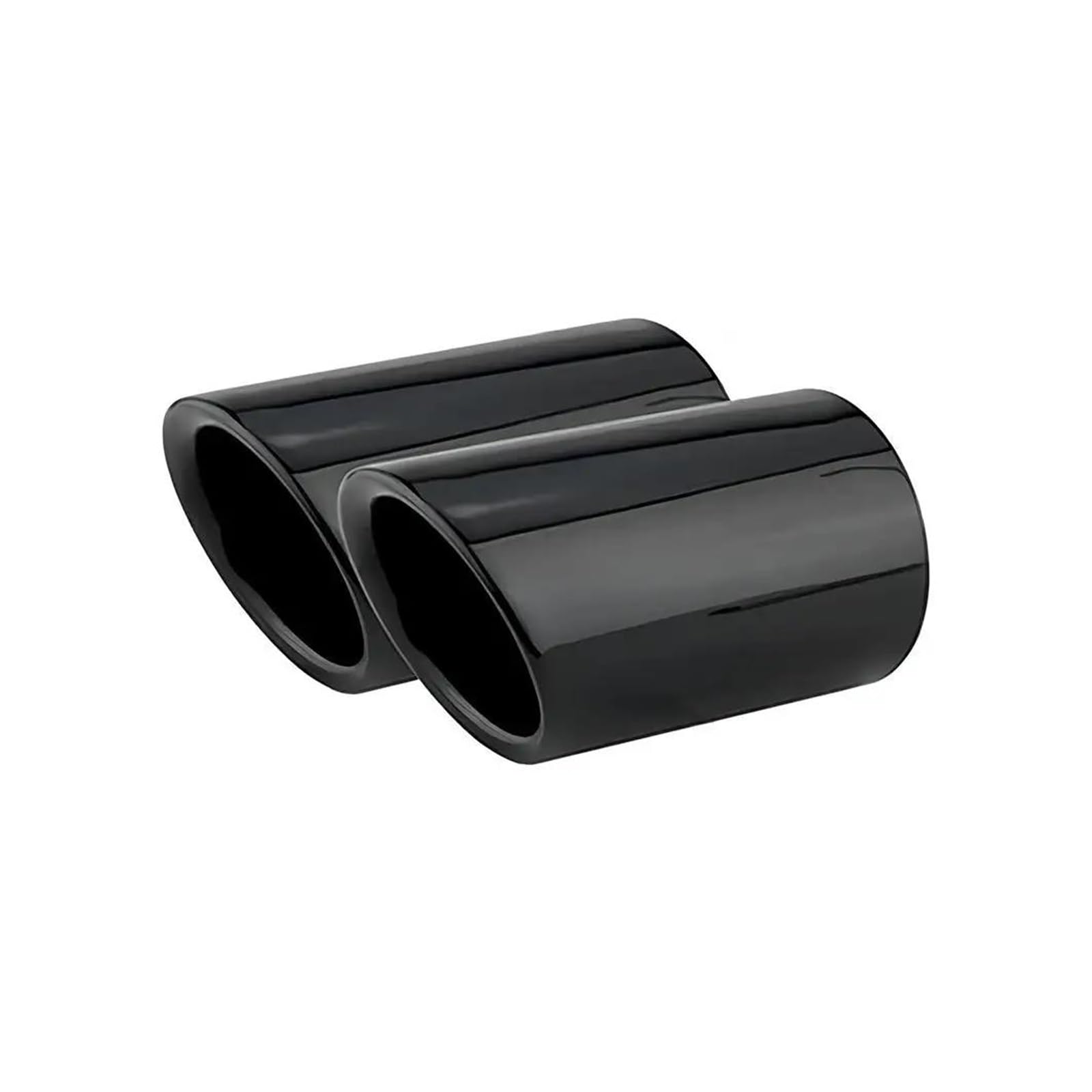 Abgasrohrleitungen 2 Stück Autoauspuffrohr Edelstahl Schalldämpferspitze Für Q7 TDI Für Quattro 2006 2007 2008 2009 2010 2011 2012 2013 Autoschalldämpfer(95mm Silver) von CAVINBDZ