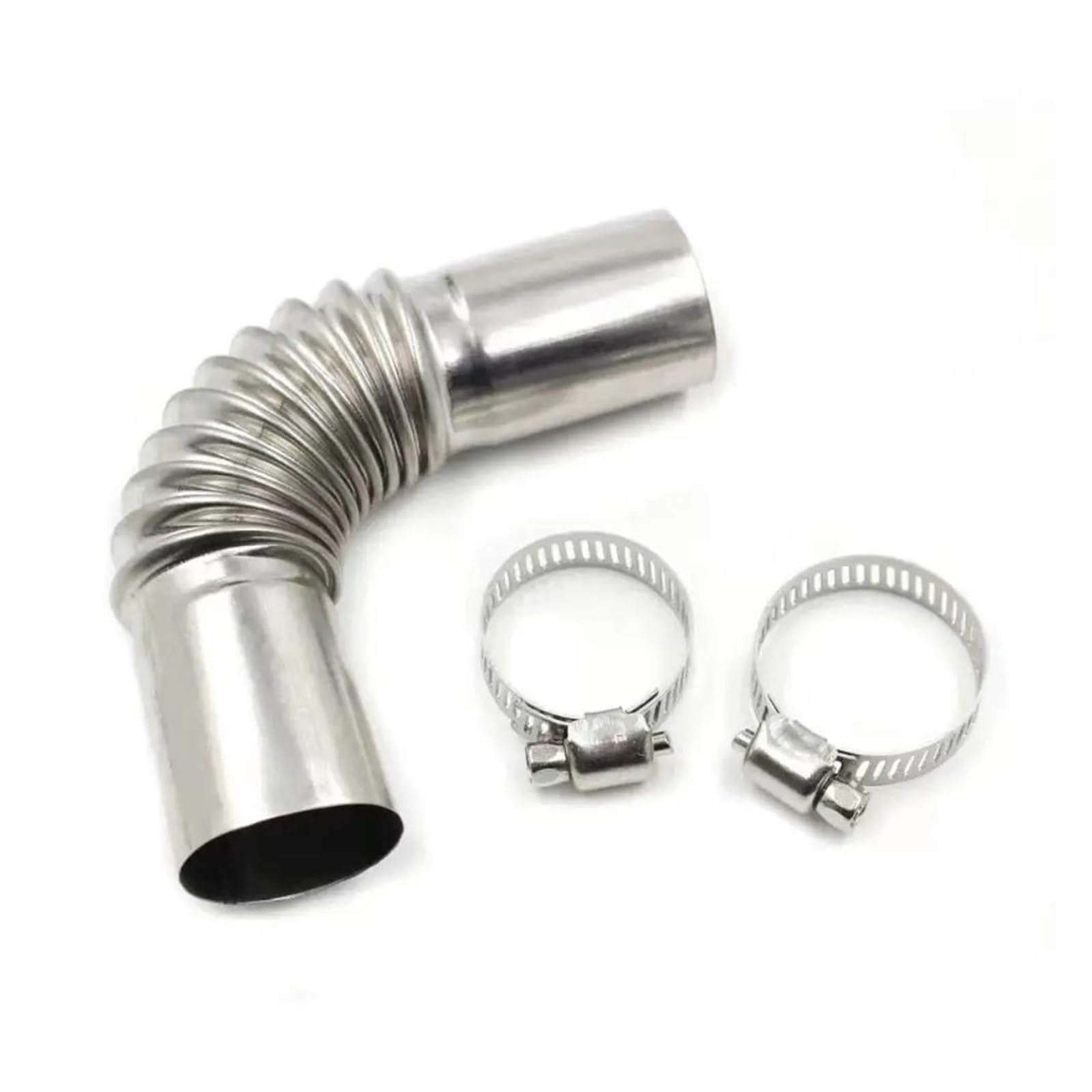 Abgasrohrleitungen 25mm Auspuffrohr-Kniestück Mit Klemmen Edelstahl Dieselheizung Bootsheizung Autozubehör Autoschalldämpfer(Type A) von CAVINBDZ