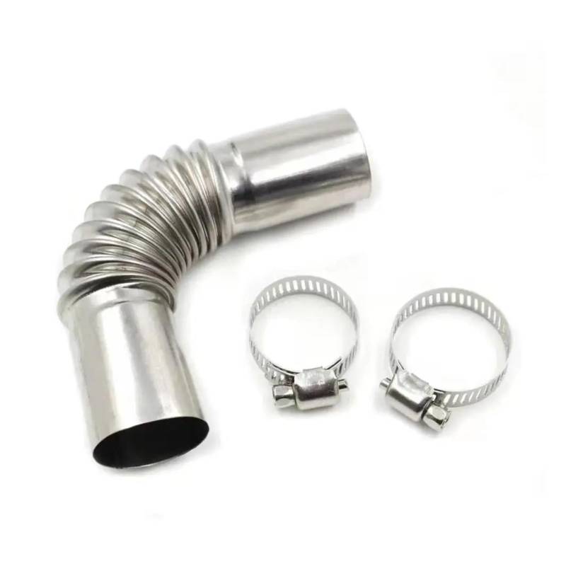 Abgasrohrleitungen 25mm Auspuffrohr-Kniestück Mit Klemmen Edelstahl Dieselheizung Bootsheizung Autozubehör Autoschalldämpfer(Type A) von CAVINBDZ