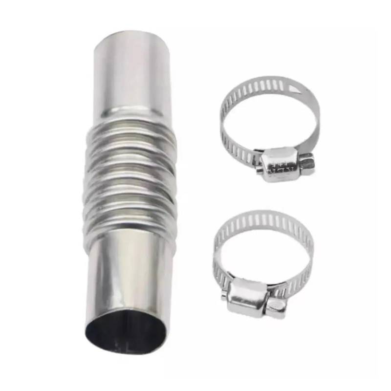 Abgasrohrleitungen 25mm Auspuffrohr-Kniestück Mit Klemmen Edelstahl Dieselheizung Bootsheizung Autozubehör Autoschalldämpfer(Type B) von CAVINBDZ