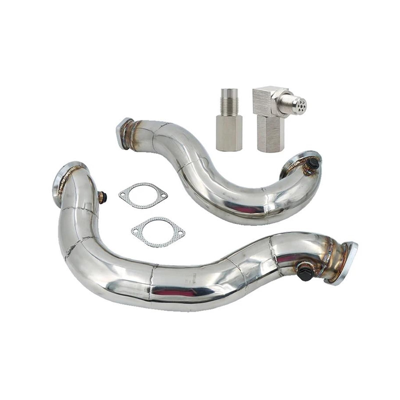 Abgasrohrleitungen 3'' Auspuff Catless Turbo Auspuffrohr Twin Downpipe Für B&MW 135i 335i N54 E82 E87 E81 E90 E91 E92 2007-2012 Autoschalldämpfer Abgasrohrleitungen 3'' Auspuff Catless Turbo Auspuffrohr Twin Downpipe Für B&MW 135i 335i N54 E82 E87 E81 E90 E91 E92 2007-2012 Autoschalldämpfer von CAVINBDZ
