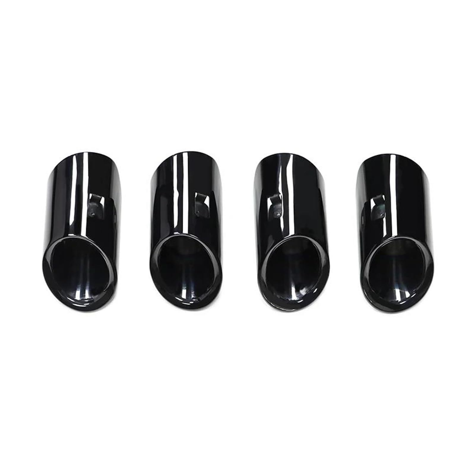 Abgasrohrleitungen 4 Stück/Los Auspuffblende Für P&orsche Für Panamera 3.0t 2014 2015 2016 Edelstahl-Schalldämpferblende Auspuffdüse Autoschalldämpfer(Black) von CAVINBDZ