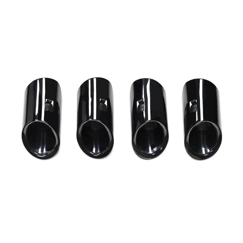 Abgasrohrleitungen 4 Stück/Los Auspuffblende Für P&orsche Für Panamera 3.0t 2014 2015 2016 Edelstahl-Schalldämpferblende Auspuffdüse Autoschalldämpfer(Black) von CAVINBDZ
