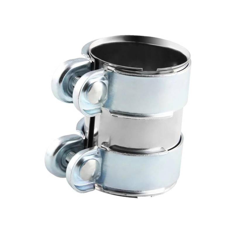 Abgasrohrleitungen 45/50/55/60/65/70/76mm Auspuffrohrverbinder Verbindungsmuffe Schelle Verstellbare Spitze Auspuffschelle Edelstahl Autoschalldämpfer(55mm(2.17 in)) von CAVINBDZ