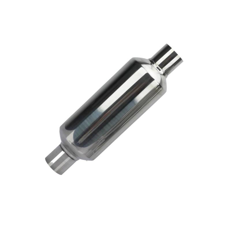 Abgasrohrleitungen 51MM 57MM 63MM 76MM Schalldämpferrohr Für Autoauspuffanlage Silberfarben Edelstahl Für Sport-Rennzubehör Modifizierter Universal-Boost Autoschalldämpfer(63x101x63) von CAVINBDZ