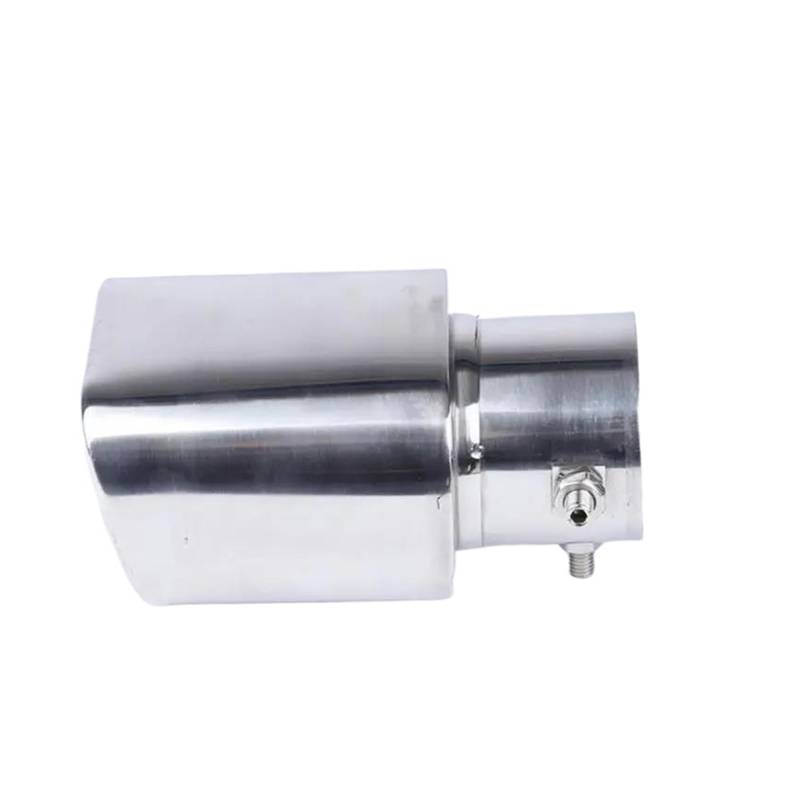 Abgasrohrleitungen 63mm Erselle Quadratische Auspuffblende Aus Edelstahl Für Den Hinteren Auspuff Autoschalldämpfer(Silver Bend) von CAVINBDZ