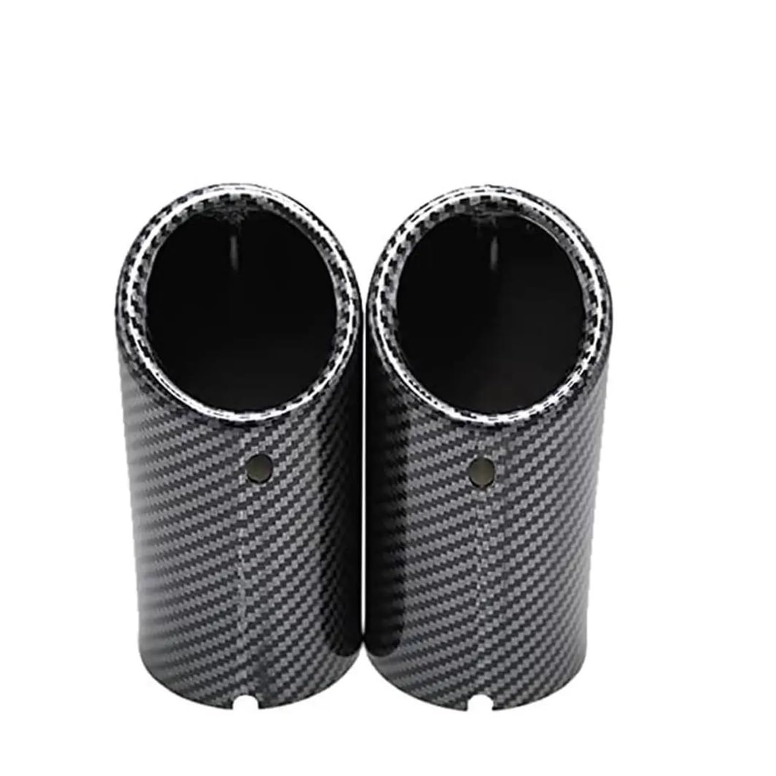 Abgasrohrleitungen 70mm Autoauspuff-Endrohrabdeckung Für VW Für Jetta MK6 Für Polo 6R Für Golf 6 7 MK7 MK6 Für Bora Autoschalldämpfer(2pcs Carbon Texture) von CAVINBDZ