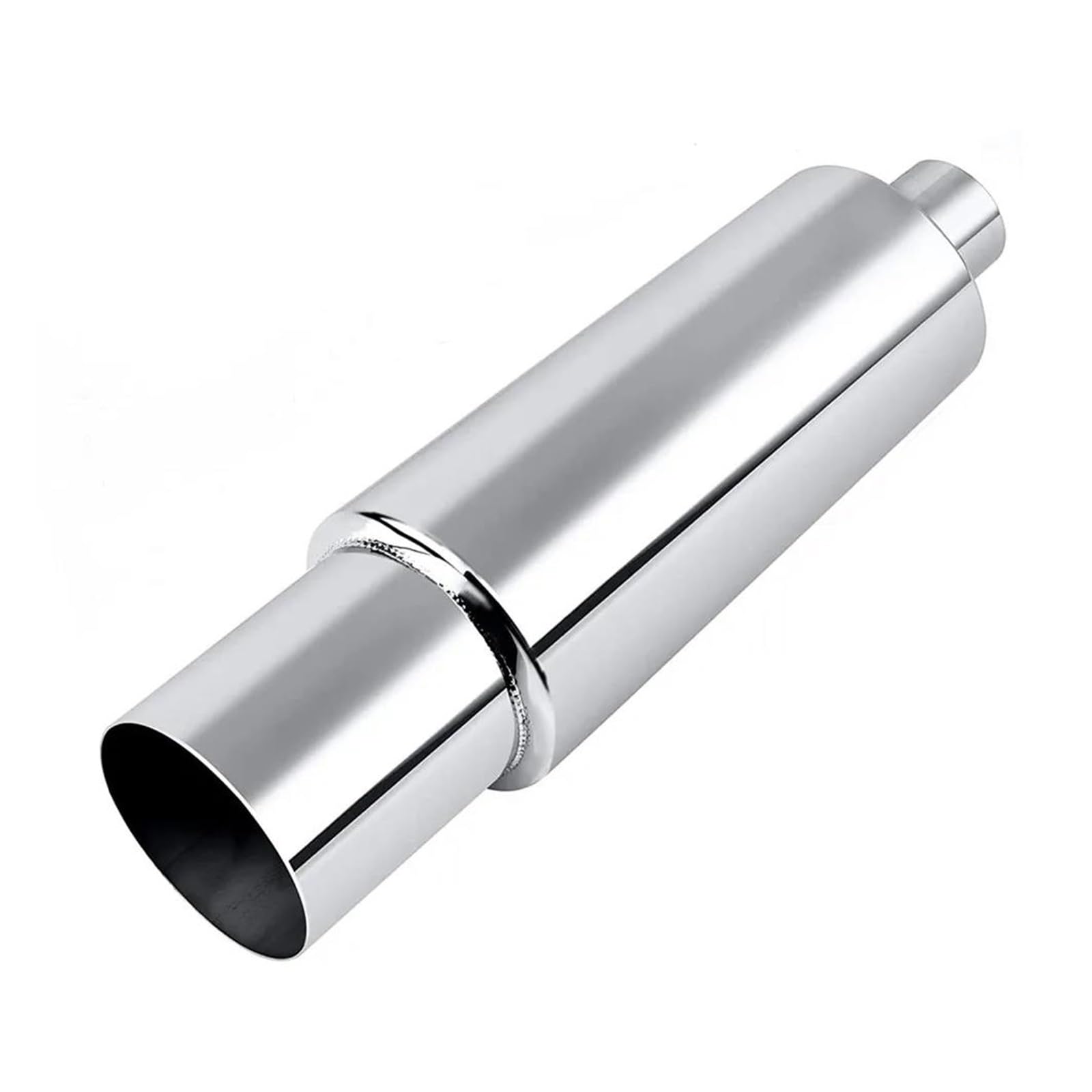 Abgasrohrleitungen Auspuffendrohr Aus Edelstahl Einlass 2,5 Zoll Auslass 4 Zoll Schalldämpferendrohr Für Universal Autoschalldämpfer(Silber) von CAVINBDZ