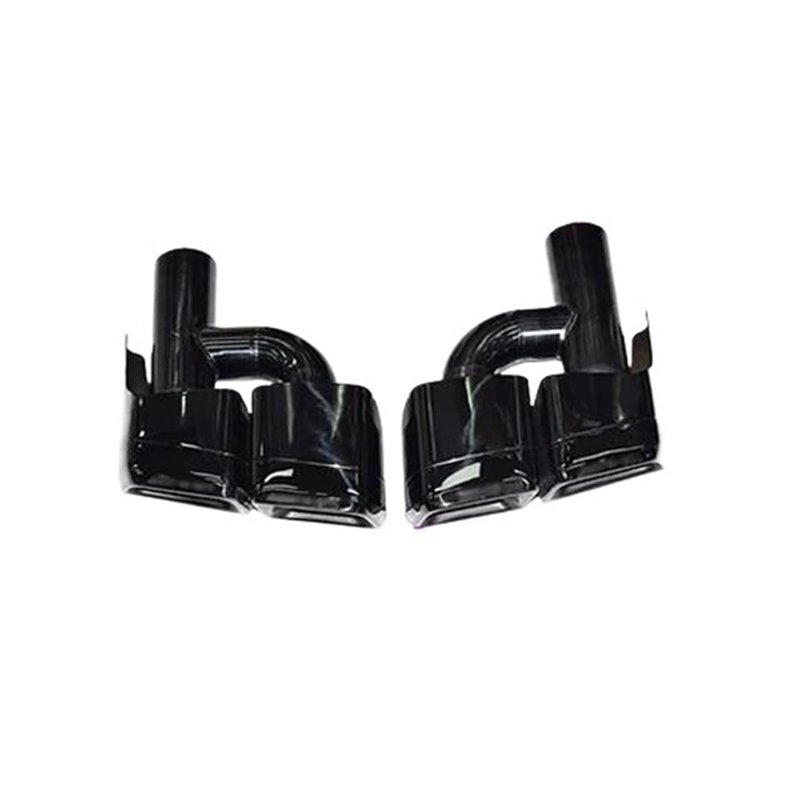 Abgasrohrleitungen Auspuffrohr-Upgrade Quad Out Square Schalldämpfer-Spitzendüse Für Mercedes Für Benz CLS-Klasse W218 2011-2018 CLS AMG 63 Autoschalldämpfer(H Black) von CAVINBDZ