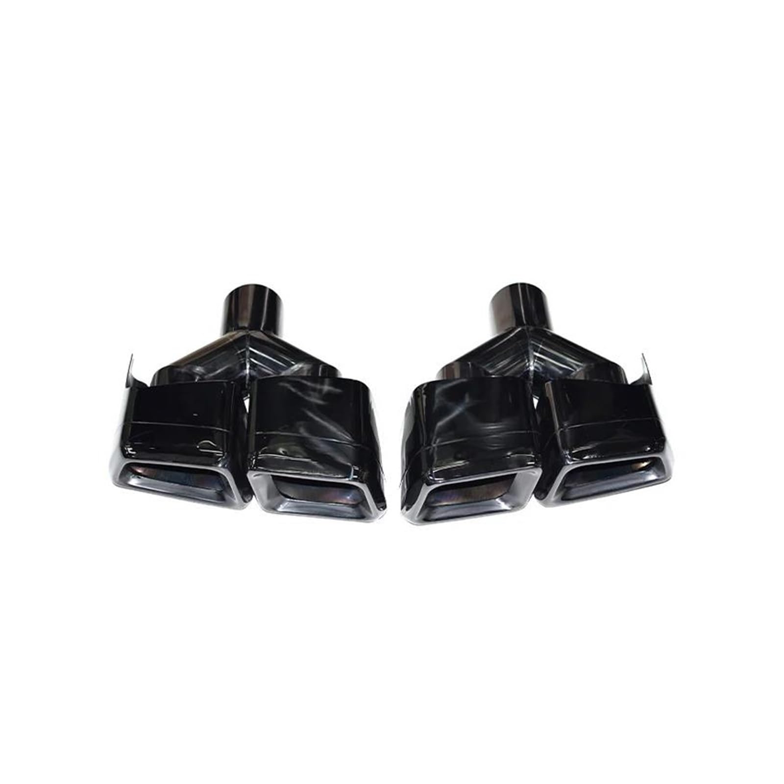 Abgasrohrleitungen Auspuffrohr-Upgrade Quad Out Square Schalldämpfer-Spitzendüse Für Mercedes Für Benz CLS-Klasse W218 2011-2018 CLS AMG 63 Autoschalldämpfer(Y Black) von CAVINBDZ