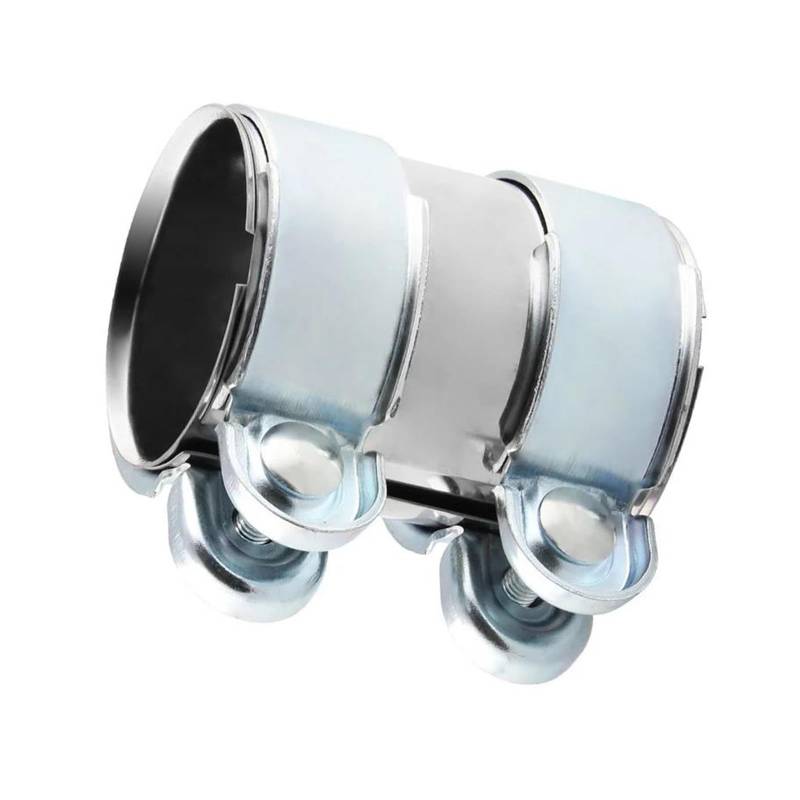 Abgasrohrleitungen Auspuffschelle Edelstahl 45/50/55/60/65/70/76mm Auspuffrohrverbinder Verbindungsmuffe Schelle Verstellbare Spitze Autoschalldämpfer(60mm(2.36 in)) von CAVINBDZ